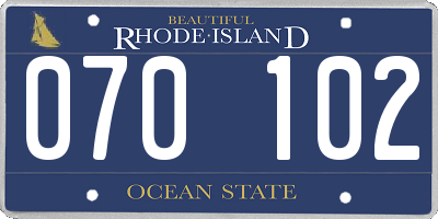 RI license plate 070102