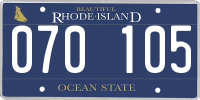 RI license plate 070105