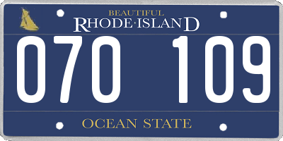 RI license plate 070109