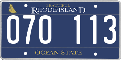 RI license plate 070113