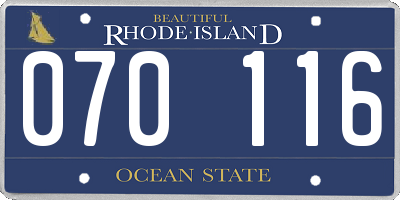 RI license plate 070116