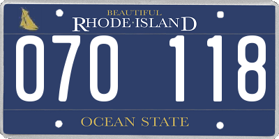 RI license plate 070118