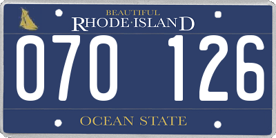 RI license plate 070126