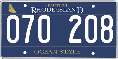 RI license plate 070208