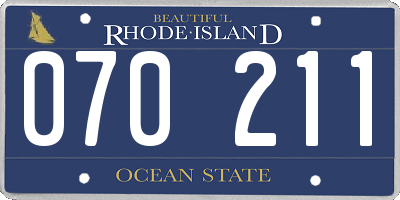 RI license plate 070211