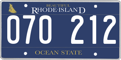 RI license plate 070212