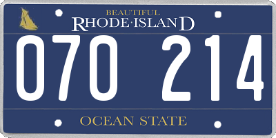 RI license plate 070214