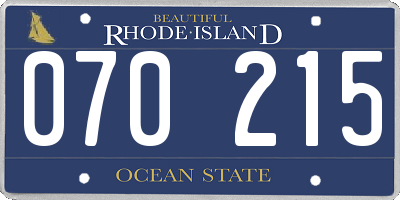 RI license plate 070215