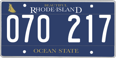 RI license plate 070217