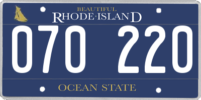 RI license plate 070220