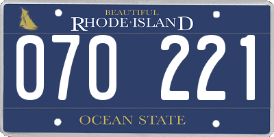 RI license plate 070221