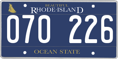 RI license plate 070226