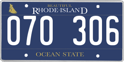 RI license plate 070306