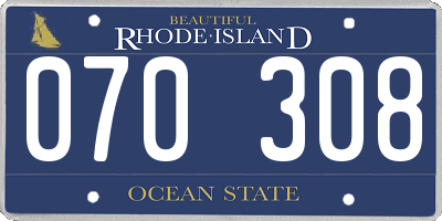 RI license plate 070308