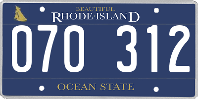 RI license plate 070312