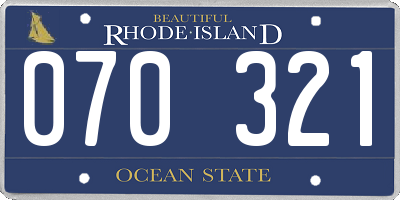 RI license plate 070321