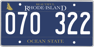 RI license plate 070322