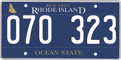 RI license plate 070323