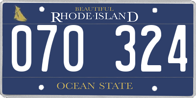 RI license plate 070324