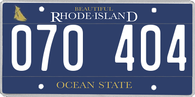RI license plate 070404