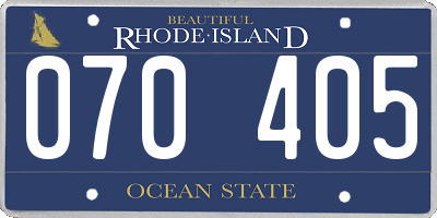 RI license plate 070405