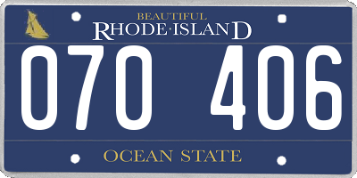 RI license plate 070406