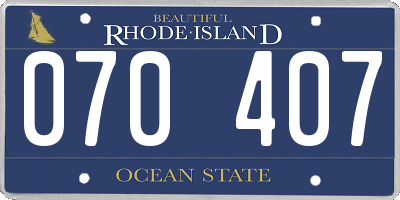 RI license plate 070407