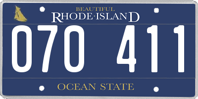 RI license plate 070411