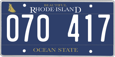 RI license plate 070417