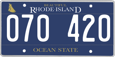 RI license plate 070420