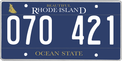 RI license plate 070421