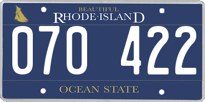 RI license plate 070422