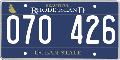 RI license plate 070426