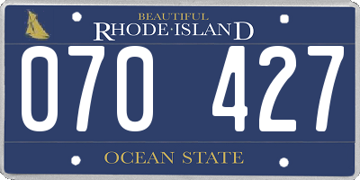 RI license plate 070427