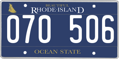 RI license plate 070506