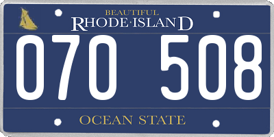 RI license plate 070508