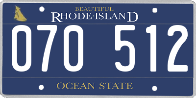RI license plate 070512