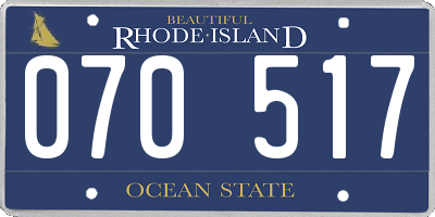 RI license plate 070517
