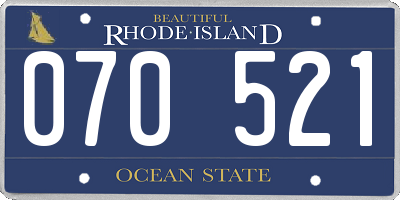 RI license plate 070521