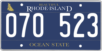 RI license plate 070523