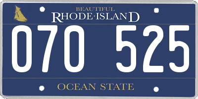 RI license plate 070525