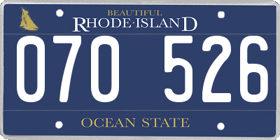 RI license plate 070526