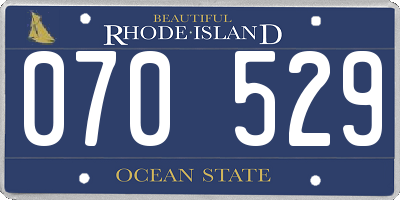 RI license plate 070529