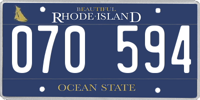 RI license plate 070594