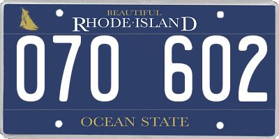 RI license plate 070602