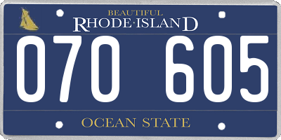 RI license plate 070605