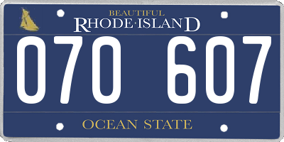 RI license plate 070607