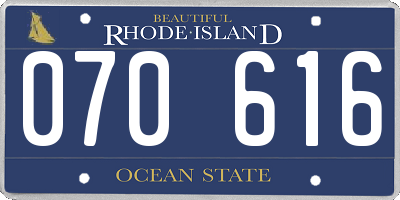 RI license plate 070616
