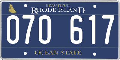 RI license plate 070617