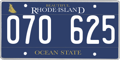 RI license plate 070625